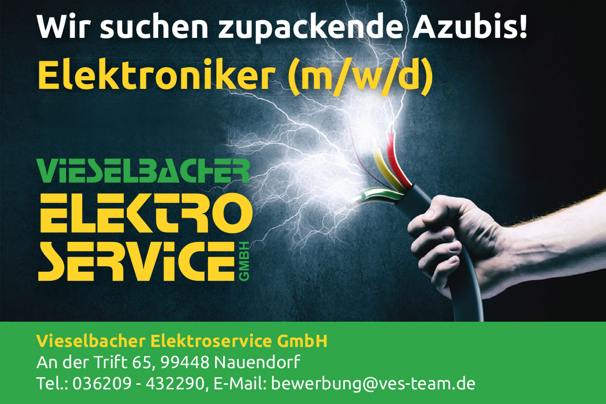 Vieselbacher Elektroservice GmbH: Zupackender Elektroniker-Azubi gesucht